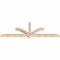 Ekena Millwork Redmond Smooth Timber Gable Bracket, Douglas Fir, 96"W x 32"H x 3 1/2"D x 3 1/2"F, 8/12 Pitch GBW096X32X0404RED00SDF - alternate 5